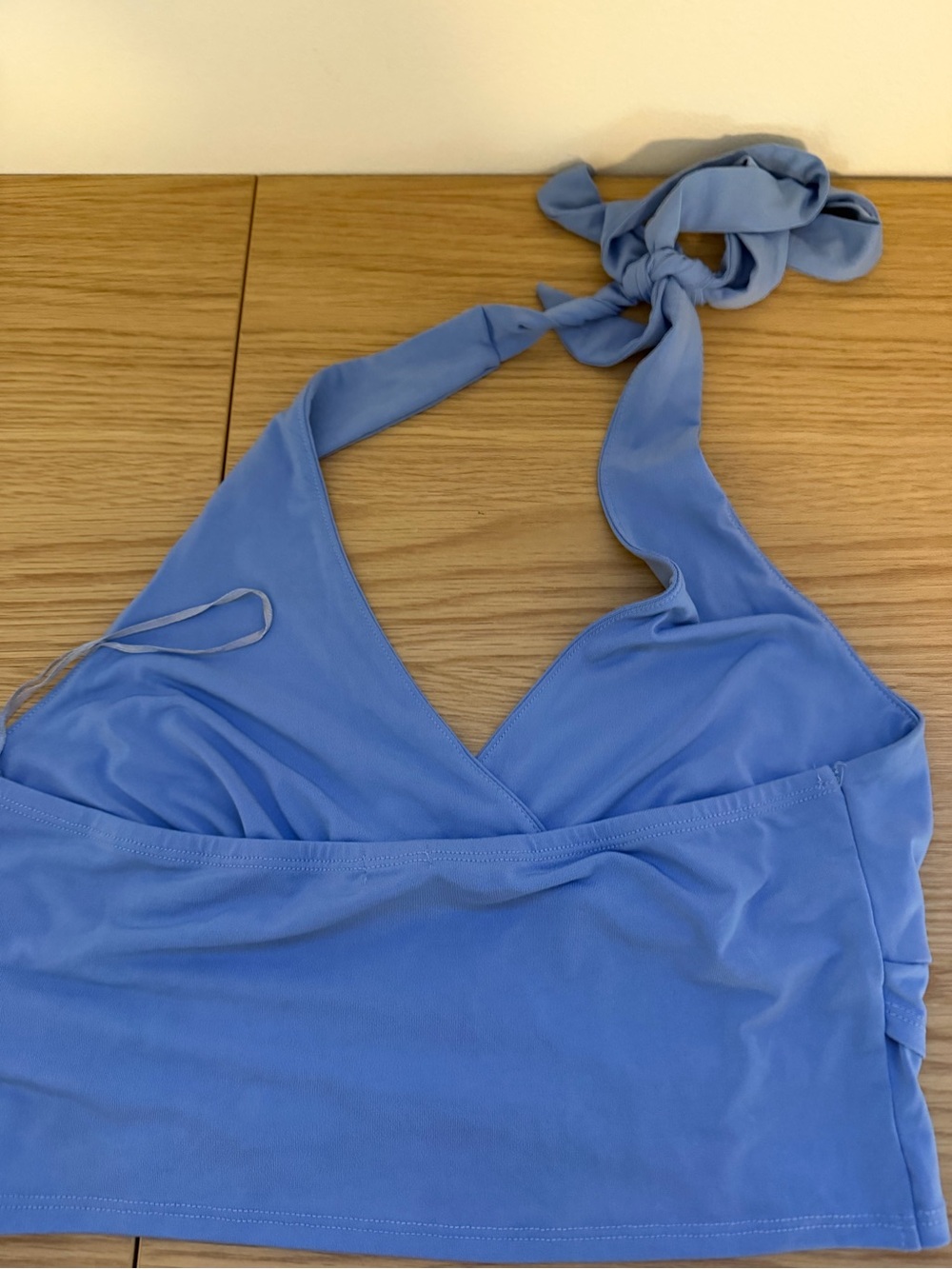 Light Periwinkle Halter Crop Top - Women's - Picture 3 of 5